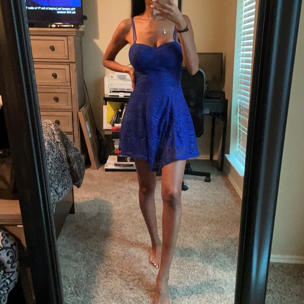 Bright blue  dress